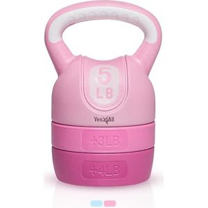 Kettlebell verstelbaar cement roze