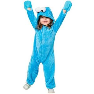 Rubies Officieel Sesamstraat kostuum voor kinderen - maat S 3-4 jaar, blauw, World Book Day