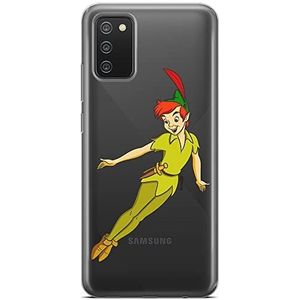 Ert Group Coque de protection pour téléphone portable Samsung A02S Original avec licence officielle Disney Peter Pan 001, adaptée à la forme du téléphone portable, partiellement transparente
