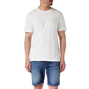 United Colors of Benetton T- Shirt Homme, Blanc Lait 074, S