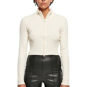 Urban Classics Vest met ritssluiting voor dames, sweater, zandwit, wit zand