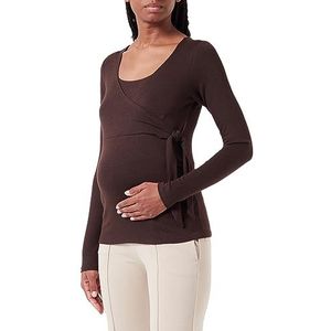 Noppies Elin Ultra Soft Nursing Top Ls T-shirt voor dames, Chocolade