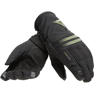 Dainese Plaza 3 Lady D-Dry Gloves, waterdichte motorhandschoenen, dames, zwart/bronsgroen, XXS