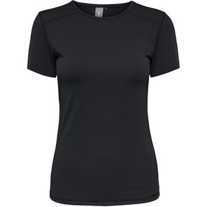 ONLY Onpmila SS Train Tee Noos Activewear T-shirt pour femme, Noir, S