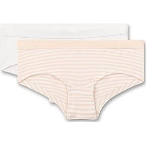 Sanetta Lot de 2 slips Cutbrief pour fille, vieux rose, 152