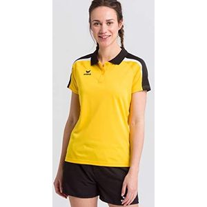 Erima poloshirt dames liga 2.0, geel, zwart/wit