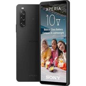 Sony Xperia 10 V (batterie 5 000 mAh, 6,1 pouces 21:9 Wide OLED, triple objectif, léger et compact, jack audio 3,5 mm, Android 13, IP65/68) 24+12 mois de garantie [Amazon Exclusif] Noir