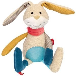 Sigikid 42851 Pluche dier konijn patchwork sweety om te spelen en te knuffelen, van materiaalmix, zacht voor baby's en kinderen, jongens en meisjes van 0 maanden tot 8 jaar, meerkleurig, konijn 31 cm