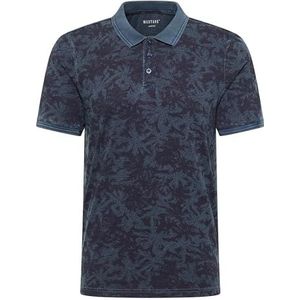 MUSTANG Palco Poloshirt voor heren, Vervormde Palm Blue 12728, XXL