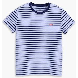 Levi'S Batwing Perfect Tee - T-shirt met lange mouwen - korte mouwen - dames, Tea Stripe Brunnera Blue