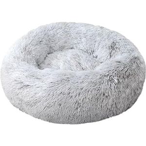 Astorpet Donut Cush hondenbed voor honden en katten, huisdierenbed, groot, middelgroot, klein, comfortabel en comfortabel, wasbaar (lichtgrijs, XS)