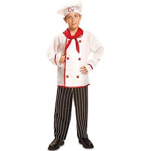 Dress Up America Deluxe Boy Chef Costume Product Comes Compleet with: Chef Coat, Pants, Sjaal en hoed (Medium), Multicolor (Multicolor), One Size, meerkleurig (meerkleurig)