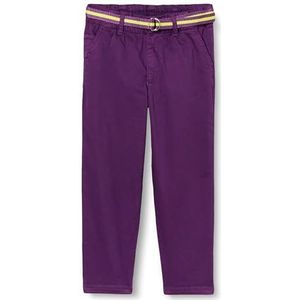 s.Oliver 2133521 Pantalon avec ceinture pour fille, Violet, 104