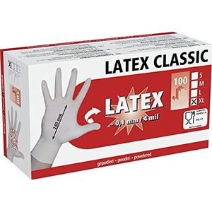Kerbl Latex handschoenen, licht gepoederd, maat XL, 100 stuks