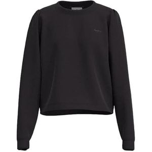 Pepe Jeans Laetitia LS Dames Sweatshirt, 999 Zwart, L, 999, zwart