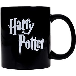 SD toys Logo Harry Potter keramische mok, wit/zwart, 8 cm