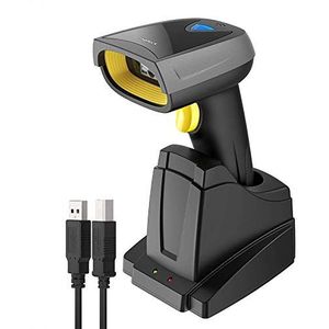 Inateck Bcst-52 2D Bluetooth barcodescanner, draadloze QR-codescanner met intelligent laadstation, 2D-imager met 2000 mAh batterij, 1 30 dagen opladen, ondersteunde schermweergave