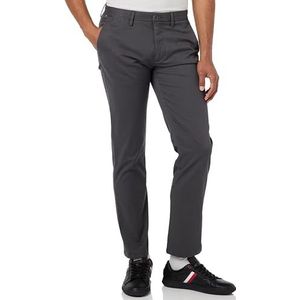 Tommy Hilfiger Core Denton 1985 Pima katoenen geweven broek voor heren, Dark Ash