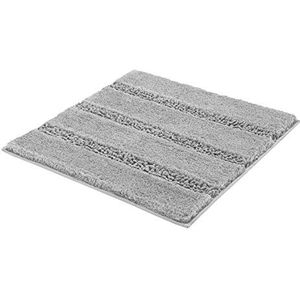 Kleine Wolke Monrovia Badmat, polyester, grijs, 60 x 60 x 2,5 cm