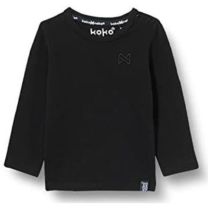 Koko Noko Nate Shirt voor jongens, zwart, 0 maanden, zwart.