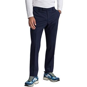 Pierre Cardin Ryan Futureflex herenbroek, moderne pasvorm, met stretch, zakelijke broek, klassieke elegante zakelijke broek, bouwsysteem, blauw, Blauw