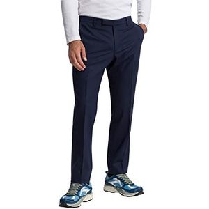 Pierre Cardin Ryan Futureflex Herenbroek, moderne pasvorm, stretch, klassieke elegante zakelijke broek, bouwsysteem, blauw, Blauw