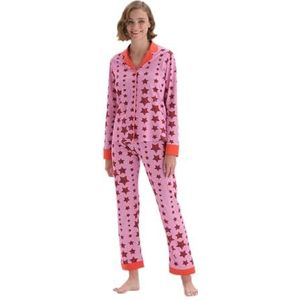 Dagi Katoenen pyjama voor dames, granaatappel, M, granaatappel, M, Granaatappel