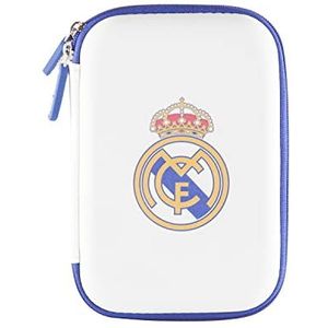 Real Madrid Universele tas voor accessoires van Es, Wit.