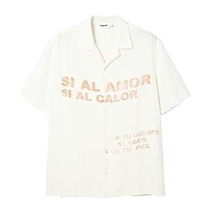 Desigual T-shirt pour homme, Blanc., XXL
