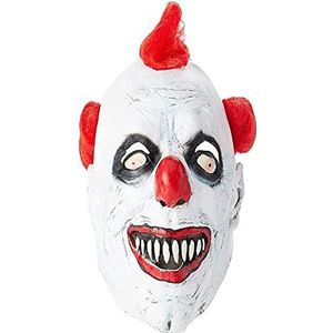 Smiffys Clown Masker 3/4 met haar, latex