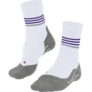 FALKE RU4 Endurance Reflect W SO coton anti-ampoule 1 paire, Chaussettes de course Femme, Blanc (White-Red 2028), 37-38