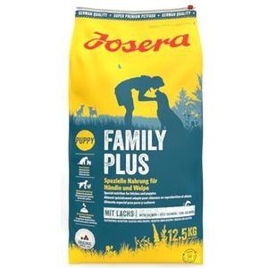 JOSERA FamilyPlus (1 x 12,5 kg) | Hondenvoer voor optimale verzorging van honden en puppy's | Super Premium droogvoer voor drachtige / zogende honden