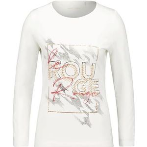 T-shirt à manches 1/1, Blanc cassé/chameau, 42