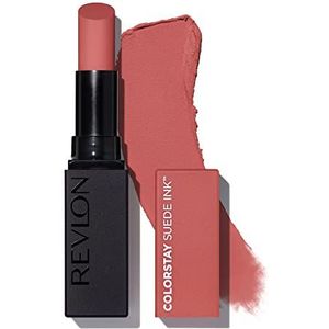 Revlon, ColorStay Suede Ink™ lippenstift, matte afwerking, levendige kleur, verzorgings- en veganistische formule, met vitamine E, nr. 005 Hot Girl, 2,55 g