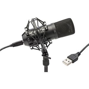 TIE Studio Condenser Mic SW 19-90012 USB-studiomicrofoon met spin en kabel