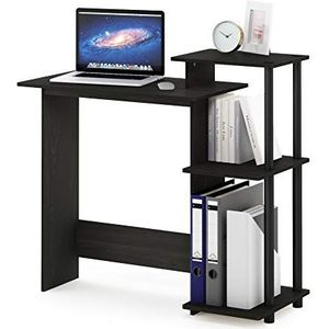 Furinno Computerbureau, hout, espresso/zwart, één maat, espresso/zwart, eenheidsmaat