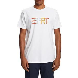 ESPRIT 043ee2k304 T-shirt heren, 100 / wit