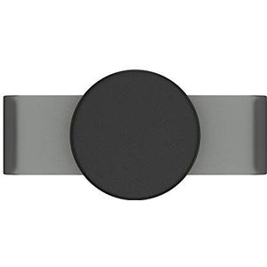 PopSockets: PopGrip Slide Grip & standaard voor telefoons, niet hechtend, met verwisselbare bovenkant voor siliconen hoes iPhone X/XS - Black Haze