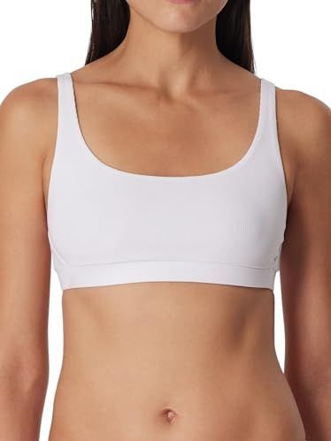 Schiesser Bustier Organic Cotton - Pure Rib Bustier voor dames, Weiss_179880