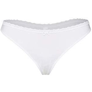 Schiesser Pure dames string, Wit (100)