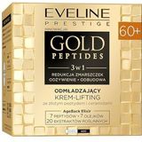 Eveline Cosmetics Gold Peptides Verjongende Lifting Cream voor 60+ met gouden peptidencomplex en PhytoCellTec stamcellen - anti-rimpel, verstevigende en hydraterende formule, 50 ml