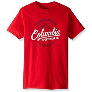 Columbia grafisch t-shirt heren, Bergen rood/Volt