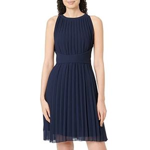 ApartFashion Robe plissée pour femme, bleu marine, 46