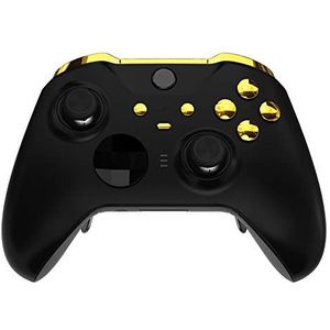 eXtremeRate Vervangingsknop voor Xbox One Elite Series 2 Controller, Trigger LB RB LT RT Bumpers ABXY Start Back Sync Buttons Aangepast voor Xbox One Elite V2 Controller Model 1797, goud verchroomd