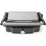 Nedis Contact Grill - 1500 W - 27.8 x 17 cm - Regelbare temperatuur - Kunststof / Roestvrij Staal