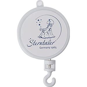 Sterntaler Verwisselbare muziekdoos, slaap mijn kind, geschikt vanaf de geboorte, mobiel, 10 x 7 x 2,2 cm, wit