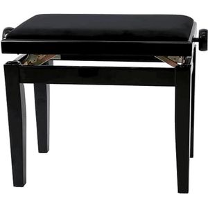 Gewa Bench Deluxe Black High Gloss, Black Seat