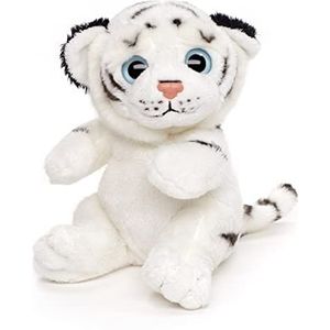 Uni-Toys - Witte pluche tijger - 16 cm (hoogte) - pluche - knuffeldier