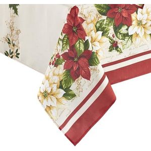 Elrene Home Fashions Rechthoekig tafelkleed van stof met kerstmotief, 152,4 x 213,4 cm, meerkleurig