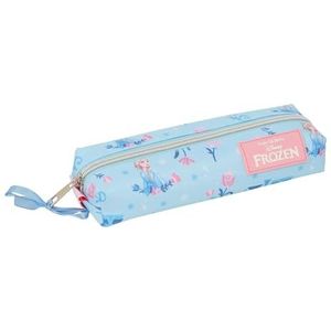 Safta Frozen Ice Magic - Rechthoekige pennenetui voor kinderen, ideaal voor schoolgaande kinderen, comfortabel en veelzijdig, kwaliteit en sterkte, 22 x 7 x 40 cm, lichtblauw, M, casual, Lichtblauw,